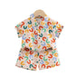 Boy Summer Clothing Shirt And Shorts Suit