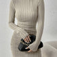 Solid Color Casual Slim-fit Home Dress For Women