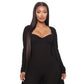 Women's Sling Jumpsuit Casual Loose Long Sleeve Jacket