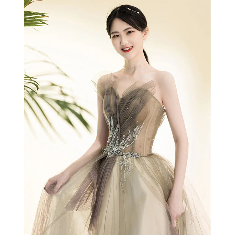 Women's Evening Dress Skirt Fashion Slim Temperament Long