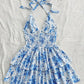 New SpringSummer European And American-style Camisole Top And Audrey Hepburn-inspired Designer Floral Dress
