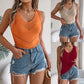 V-neck Hollow Knitwear Holiday Top