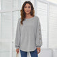 Ladies Casual Lantern Breasted European And American T-Shirt