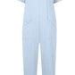 Women's Multi-color Side Slit Pocket Design Solid Color Loose Jumpsuit