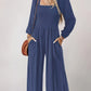 Women's Fashion Wide Leg Trousers Simple Commute Style