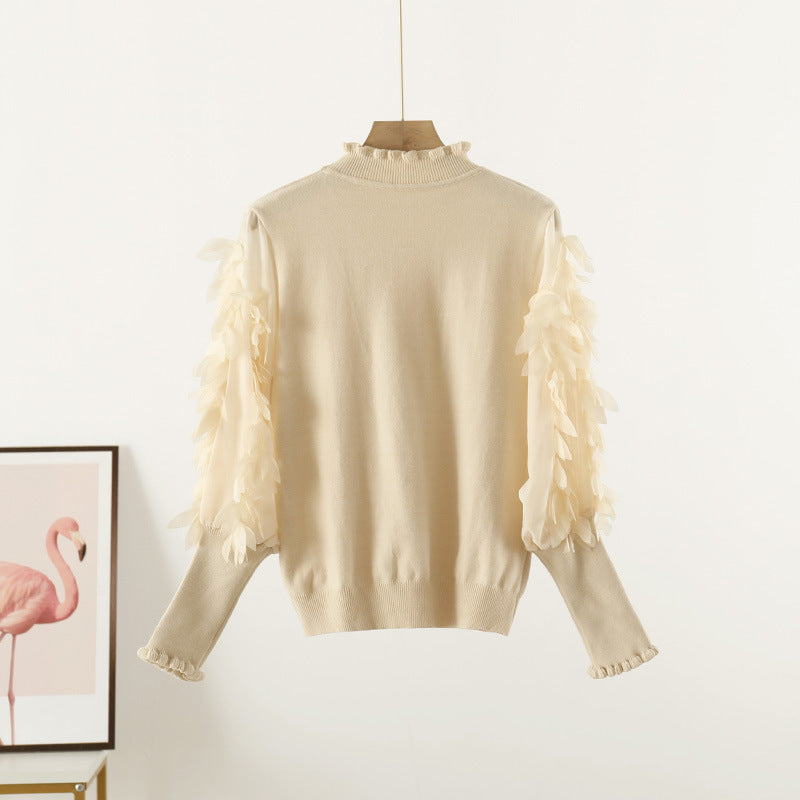 Women's Long-sleeved Stitching Pullover All-match Sweater
