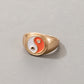 Cute Cartoon Dripping Oil Ins Wind Color Multi-element Single Ring