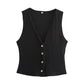 High waisted straight tube loose and slimming casual pants two-piece set