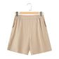French Lapel Short Sleeve Shirt Outfit Loose Shorts Two-piece Set
