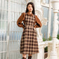 British College Style Vest A-line Skirt
