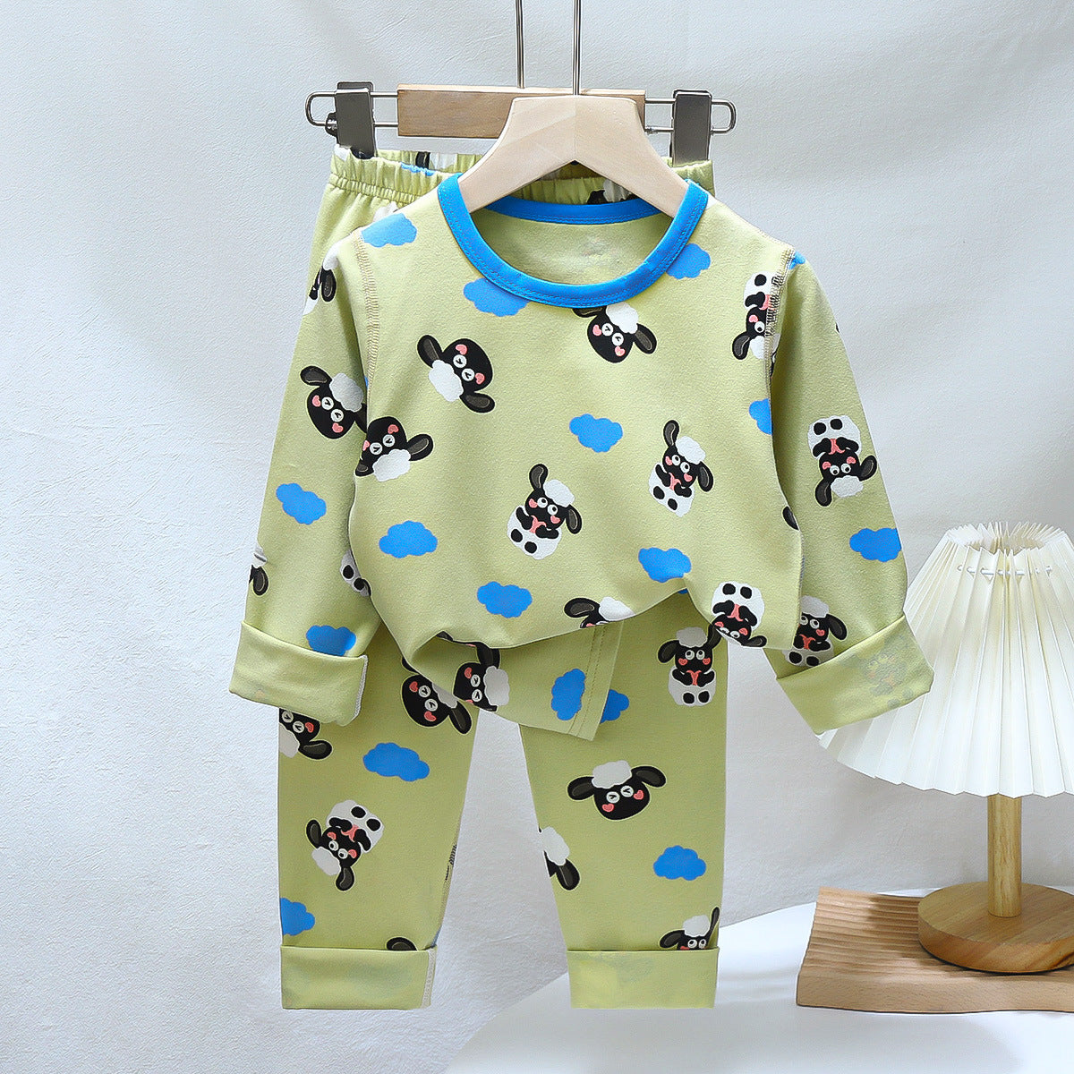 Ensemble de pyjama en coton pour enfants, sous-vêtements pour bébés, vêtements d'intérieur pour garçons, caleçons longs pour filles, haut et bas