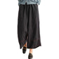 Japanese Linen Straight Drooping Casual Loose Slimming Wide Leg Women's Trousers