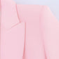 Cuff Suit Jacket Elegant Straight-leg Trousers Suit