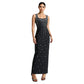 Rhinestone U-neck Sleeveless Sheath Tight Dress
