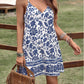 Strapless Printed V-neck Dress Women's Clothing
