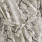 V-neck Snake Print Wrap-up Lace-up Cardigan Top Women's