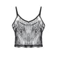 See-through Black Camisole Small Vest For Women