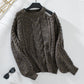 Pull en tricot torsadé tendance pour femme