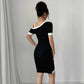 Black And White Chic Casual And Elegant Dress
