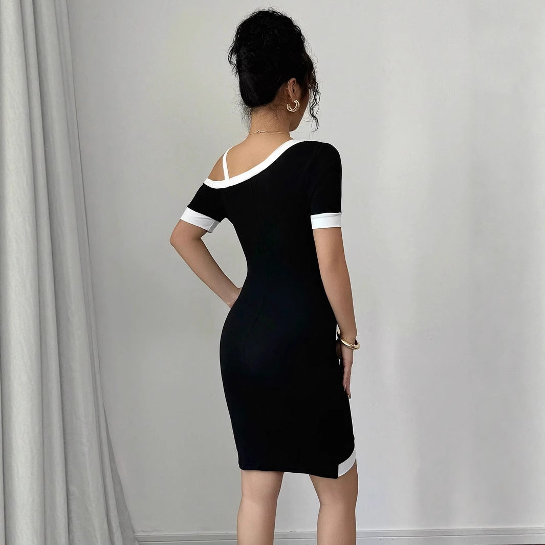 Black And White Chic Casual And Elegant Dress