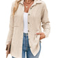 Striped Contrast Color Pocket Long Sleeve Shirt