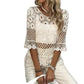 Sun Protection Shirt Crochet Woven Hollowed Top Overclothes