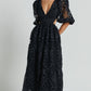 Women's Hollow Out V-neck Lace Embroidery Dress