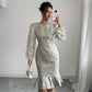 Fishtail Round-neck Elegant Figure-hugging Long Dress