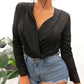 Mid-length Satin Shirt And Long-sleeved T-shirt