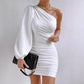 European And American High-grade Asymmetric Skirt Pleated