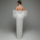Robe tube à manches bouffantes de style européen et américain