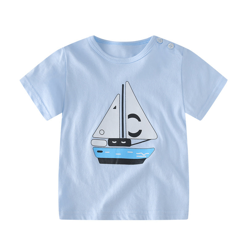 Female Baby Short-sleeved Cotton Summer