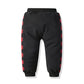 Pull deux pièces à manches longues avec coutures rouges et noires et pantalon tendance