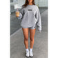JY24386 High Waist Print Tight Shorts Fashion Casual Style Suit
