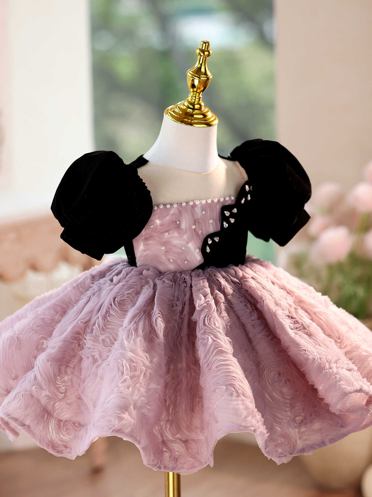 Girls' Formal Dress High Sense Piano Performance