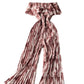 Ruffled Off-shoulder Slim-fit Long Blooming Pleated Wide-leg Pants