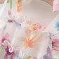 Printed Sleeveless Double-layer Cool Multi-layer Chiffon Princess Dress