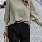 European And American Long Sleeve Button Solid Color Casual Shirt