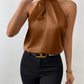 Women's Satin Halter Sleeveless Vest