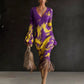 Womens Knitted Effect Sweater Dress