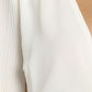 Women's Solid Summer Chiffon Pleated Flared Sleeve Shirt