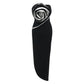 Slim Fit Tube Top Maxi Dress Women's Large Flower Summer Bandage Dress