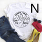 Literature And Art High Mountain Personality Printing Short-sleeved Men And Women