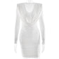 New V-neck Pure Yet Seductive Style Sexy And Elegant Bodycon Dress