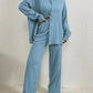 Women's Shirt Collar Loose Cardigan Long-sleeve Suit