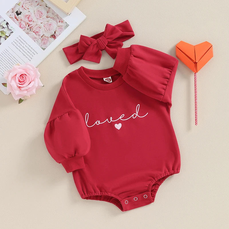 Ensemble de bandeaux et barboteuses de couleur unie pour enfants