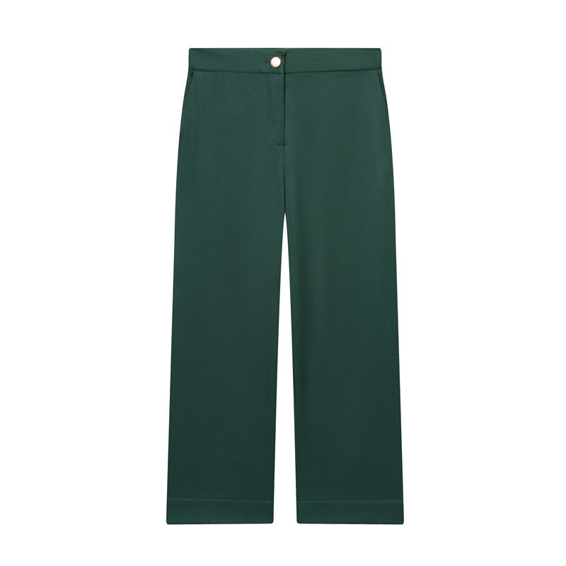 Fashion Short Lapel Vest Wide-leg Pants