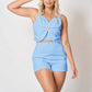 Fashion Casual Vest Shorts Set Women's Clothing