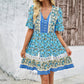 Robe décontractée à imprimé floral pour les fêtes, tendance pour femme