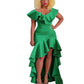 Solid Color Loose Style Evening Dress Slim Fit Long Dress